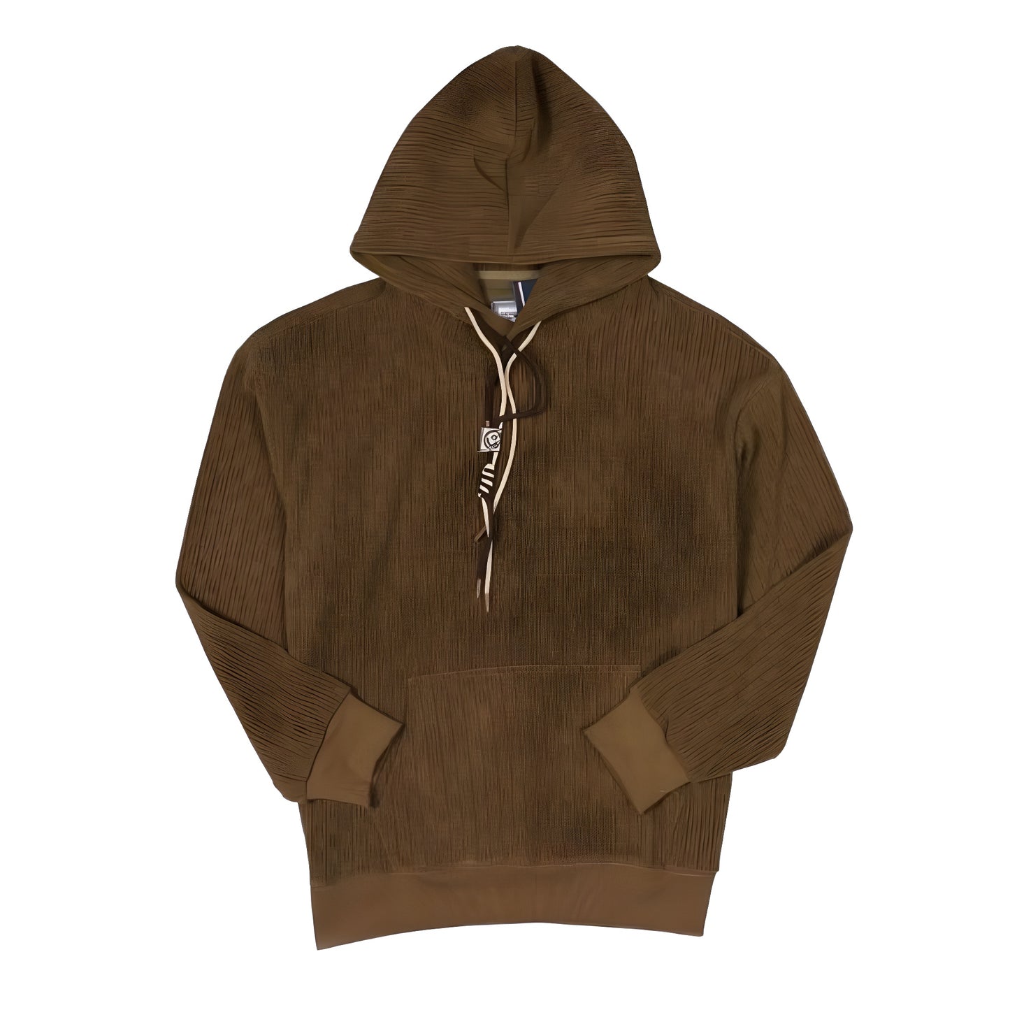Textured Brown Hoodie™ - VAKKO